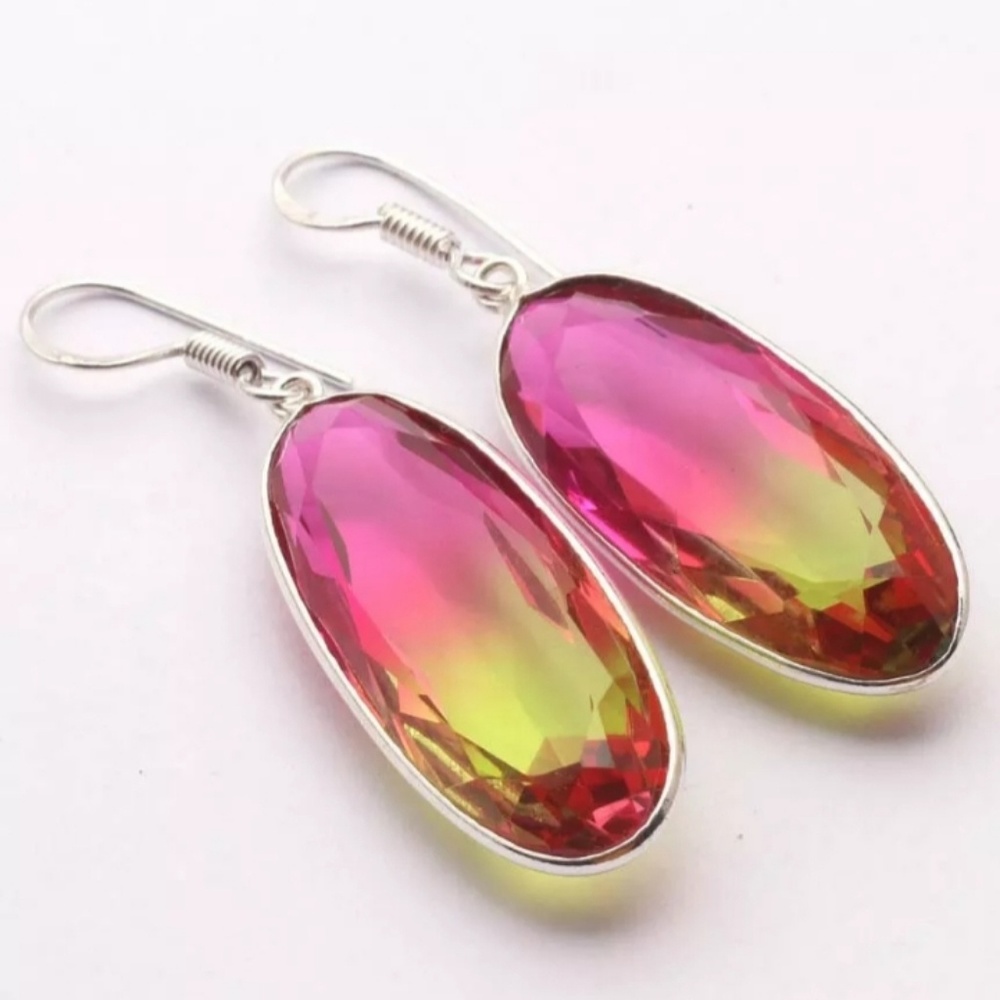 New Beautiful Ametrine Silver Earrings.